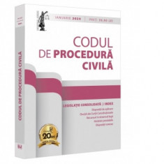 Codul de procedura civila. Editie tiparita pe hartie alba, ianuarie 2024 - Dan Lupascu