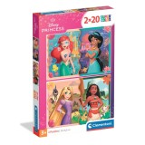 Puzzle Clementoni, Disney Princess, 2 x 20 piese
