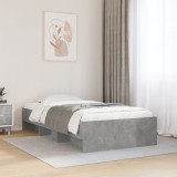 Cumpara ieftin Gossi cadru de pat, gri beton, 75x190 cm, lemn prelucrat