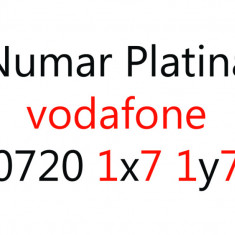 NUMAR VODAFONE VIP PLATINĂ X SI Y CONSECUTIV USOR DE RETINUT