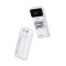 CU LOGO UNIC Baterie externă Dudao K15Pro 20000mAh 22.5W PD USB-C / USB-A / Cabluri &icirc;ncorporate Lightning și USB-C - Albă