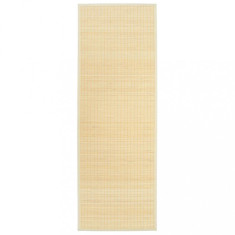 Covoraș De Yoga Bambus Culoare Naturală 60 x 180 cm 247212