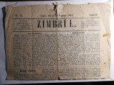 Ziarul Zimbrul din 16 august 1851