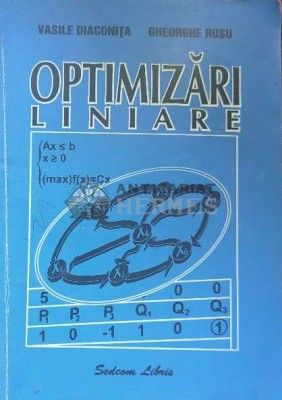 Optimizari liniare - 2001 - Vasile Diaconita ($F148) foto