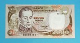 Bancnotă Columbia (pick 439) 2000 Pesos oro 1993 UNC serie: 06860361