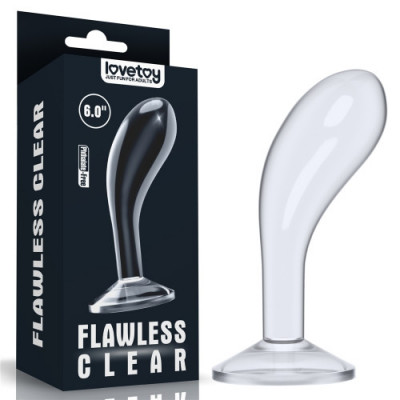 Dop Anal Flawless Clear, TPE, Transparent, 15 cm foto