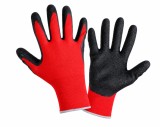 Cumpara ieftin Manusi de protectie din poliester cu palma imbracata in nitril, aderenta buna, KRAFTNER KF-8439