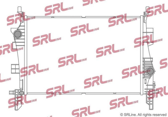 Radiator Jeep Compass, motor: 1.4 Multiair, 1.6 CRD, intrare/iesire conectare rapida, 608x408x16, SRLine, Aluminiu/ Plastic brazat, 53353724; 68273398