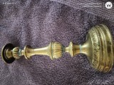 sfesnic din alama cu patina timpului ,circa 30 cm inaltime