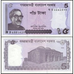 Bangladesh 2022 - 5 taka, necirculata