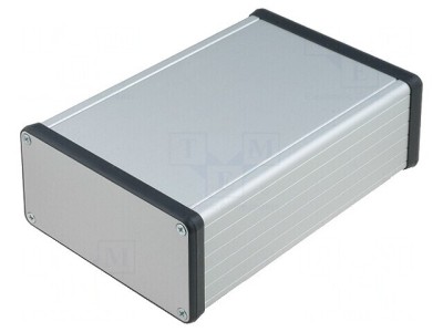 Carcasă aluminiu gri 103x160x53mm foto