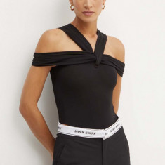 Bardot body ARIE femei, culoarea negru, neted, 59401TB