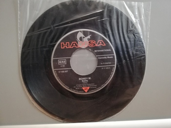BONEY&#039;M - SUNNY/NEW YORK CITY (1977/HANSA/RFG) - VINIL&quot;7 -Single/Stare : VG+