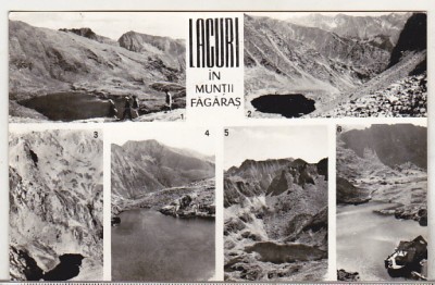 bnk cp Lacuri in Muntii Fagaras - Vedere - circulata foto
