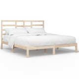 Cumpara ieftin Cadru de pat fara saltea, 200x200 cm, lemn masiv