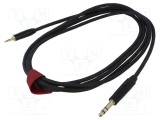 Cablu Jack 3,5mm la Jack 6,3mm 3m negru stereo Reds Music