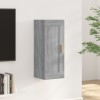 Dulap perete Gossi, gri sonoma, 35x34x90 cm, lemn compozit, 3 compartimente cu usa, raft suspendat