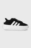 adidas sneakers din piele Grand Court Platform culoarea negru IE1102