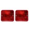 2 x Lumini Lampa cu Bec Spate pentru Remorca Caravana Tractoare Camioane 12V E11