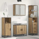 vidaXL Set de mobilier pentru baie cu sertar 3 pcs stejar artizanal 3402327