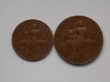 LOT 2 MONEDE 5,10 CENTIMES 1912 FRANTA