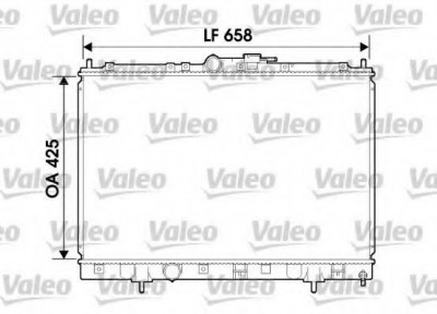 Radiator, racire motor MITSUBISHI PAJERO PININ (H6_W, H7_W) (1999 - 2007) VALEO 734198 foto