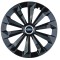 Set 4 capace roti Fame Negru R16 pentru gama auto Ford