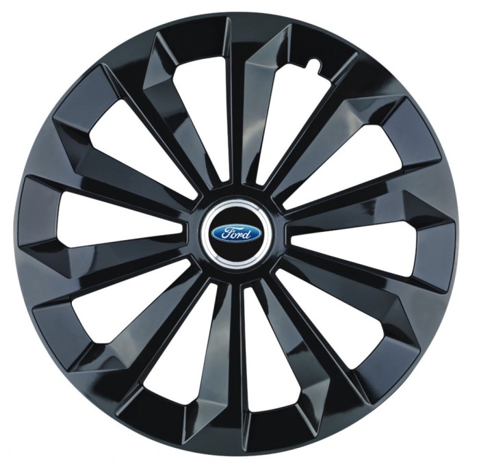 Set 4 capace roti Fame Negru R16 pentru gama auto Ford