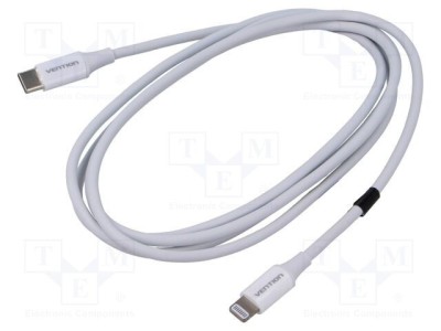 Cablu USB 2.0 Apple Lightning și USB C VENTION 1,5m foto