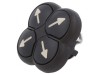 Comutator 4 Poziții 22mm Negru