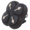 Comutator 4 Poziții 22mm Negru