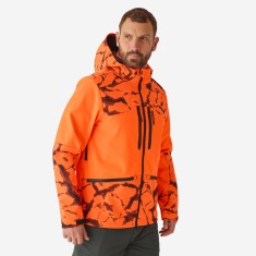 Geacă Softshell 500 Maro-Portocaliu Bărbați