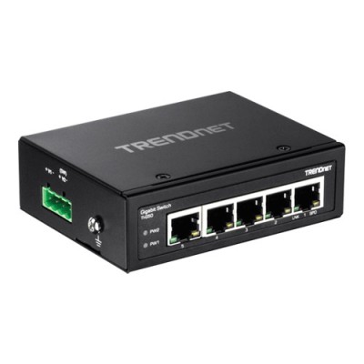 Switch industrial 5 porturi Gigabit DIN-Rail - TRENDnet TI-G50 foto