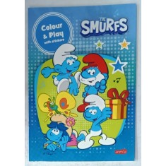 THE SMURFS , COLOUR and PLAY , WITH STICKERS , 2025