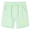 Pantaloni scurți pentru copii cu șnur, verde aprins, 128