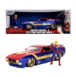 Masinuta metalica Captain Marvel 1972 Ford Mustang Maxh 1, scara 1:24