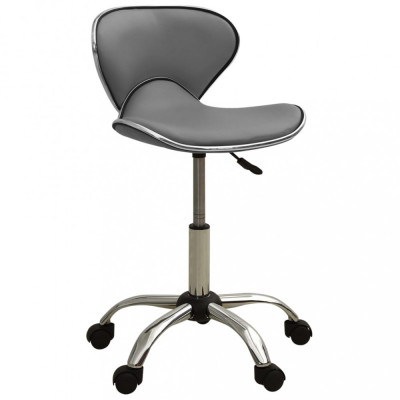 vidaXL Scaun de birou, gri, piele ecologică 3088630 foto