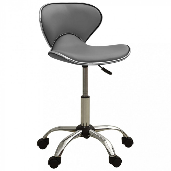 vidaXL Scaun de birou, gri, piele ecologică 3088630