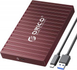 Carcasă de hard disk ORICO 2.5&quot;, USB 3.1 Gen 1 de 6Gbps, Dri extern fără scule, Oem