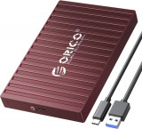 Carcasă de hard disk ORICO 2.5&quot;, USB 3.1 Gen 1 de 6Gbps, Dri extern fără scule