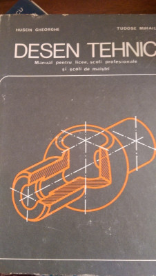 Desen tehnic manual pt licee H.Gheorghe,T.Mihail 1976 foto