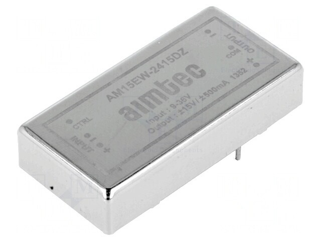Convertor DC/DC 15W 9-36V la 15V/-15V