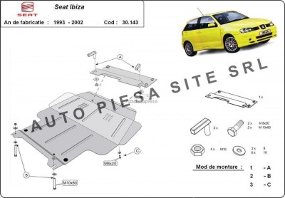 Scut metalic motor Seat Ibiza 2 II fabricat incepand cu 1993 - 2000 APS-30,143 foto