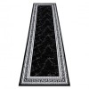 Modern GLOSS covor, traversa 2813 87 stilat, cadru, grecesc negru / gri, 60x250 cm