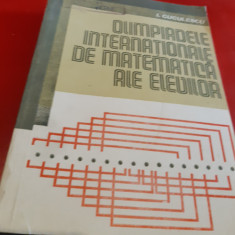 OLIMPIADELE INTERNATIONALE DE MATEMATICA ALE ELEVILOR T