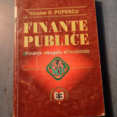 Finante publice finante buget fiscalitate Nicolae D. Popescu