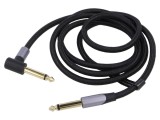 Cablul Jack 6,35mm cu conector unghiular 1.5m negru