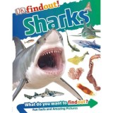 Carte DK Findout! Sharks - Ghid fascinant despre rechini, pentru copii 6-9 ani, axat pe STEM