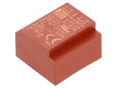 Transformator PCB &amp;icirc;ncapsulat 230VAC 9V foto