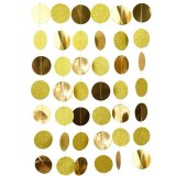 Banner cu Cerculete, Cyrax, Tip Franjuri, 4 m, Rola de Ata Inclusa, Auriu